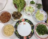 รูปขั้นตอนการทำที่ 4 ของ สปาเก็ตตี้น้ำพริกอ่อง meatless meatball (มังสวิรัติ)