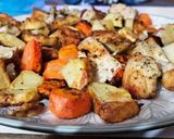 Foto del paso 6 de la receta: Pollo con verduras en air fryer