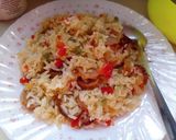 A picture of step 4 of Fried rice and sausages#myuniquericecontest.
