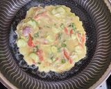 A picture of step 2 of Vegetable egg chilla - 10 min protein rich healthy simple breakfast.
