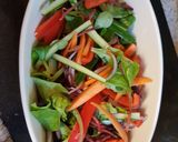 A picture of step 18 of My Orange, Ginger Salmon with Salad.