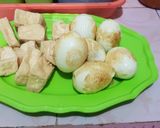 Foto langkah ke 1 dari resep Tahu Telur Bumbu Bali 🥚🌶🍅.