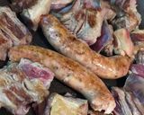 Foto del paso 7 de la receta: Fetuccini de morrón con estofado de vacío y salchichita parrillera