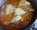 Foto del paso 4 de la receta: Fideos caseros de espinaca con salsa de pollo