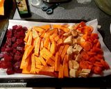 A picture of step 4 of Baked veggies & hummus 🥕🍠🥔.