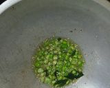 A picture of step 3 of Suki bhaji (potato sabji).