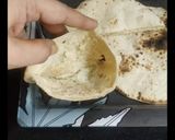 A picture of step 2 of Falafel pita Sandwich.