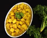 A picture of step 6 of Shola Kochur Dalna / Taro Root Curry.