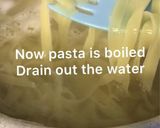 A picture of step 3 of Restaurant style fettuccine Alfredo pasta❤️❤️.