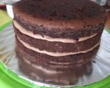 Foto langkah ke 11 dari resep Black Forrest Panggang DCC Base birthday cake.