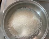 A picture of step 3 of Besan ladoo with Desi khaand.