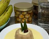 Foto langkah ke 8 dari resep Puding Kurma Saus Vanilla.