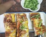 蟹肉棒小肉豆起士烘蛋蔥抓餅串串(厚燒熱壓三明治機小小v)的食譜步驟5照片