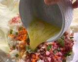 A picture of step 2 of Cheesy Ham & Rice Balls.