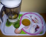 A picture of step 2 of Homemàde mayonnaise.