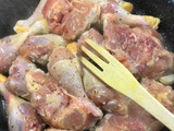 Pollo con gambas