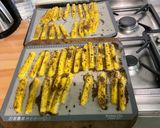 Une image de l'étape 9 de Frites de polenta aux aulx et épices.