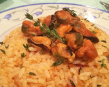 Foto del paso 7 de la receta: Arroz con mejillones en salsa de vieiras