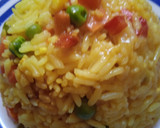 Foto del paso 4 de la receta: Timbal de arroz con mix de vegetales y cúrcuma 🥕🌽☘️🎊🌰🌶️🧄🫑