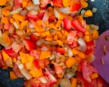 A picture of step 4 of Stuffed Moong Dal Wrap - Veggie & Paneer Stuffed Moong Dal Wrap.