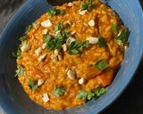 Une image de l'étape 5 de Risotto al pesto rosso.