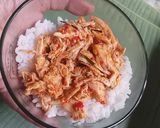 Foto langkah ke 3 dari resep Nasi Pincuk Ayam Pedas.