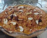 A picture of step 11 of Gajar Ka Halwa with instant mava.