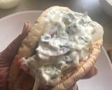 Foto del paso 10 de la receta: Gyros pita, comiendo por las calles de Atenas