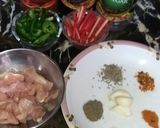 A picture of step 1 of Chicken chilli.