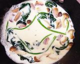 A picture of step 5 of Spinach and Bacon Cream Pasta!!.