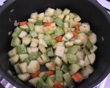 A picture of step 2 of Zucchini with Olive oil and Mint.