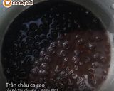 Hình bước làm 2 của món Trà sữa thái trân châu socola topping thạch đào