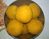 A picture of step 8 of Peanut Ladoo.