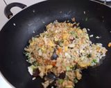 A picture of step 4 of Budget-Friendly Dish - Century Egg Fried Rice.