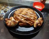 A picture of step 6 of Chicken stuffed bread.