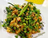पिकनिक वाले सूखे मटर आलू (Sukhe matar aloo recipe in Hindi) रेसिपी चरण 4 फोटो