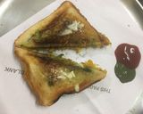 A picture of step 5 of Mumbai special Toast Sandwich.