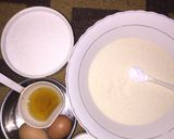 A picture of step 1 of Semovita cake.