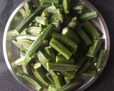 भिंडी दो प्याजा (Bhindi do pyaza recipe in hindi) रेसिपी चरण 1 फोटो