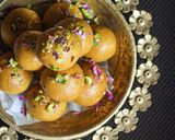 A picture of step 3 of Besan ladoo.