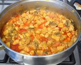 A picture of step 1 of Chicken & mushroom paprikas with Hungarian dumplings.