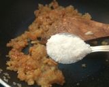A picture of step 5 of Aloo ka halwa.