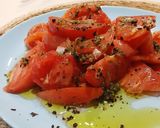 Foto del paso 5 de la receta: Tomate Maduro con Arena de Olivas Negras