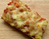Hình bước làm 8 của món Pizza-mini (phiên bản bánh mì)