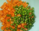 A picture of step 2 of Nigerian fried rice.
