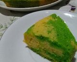 Foto langkah ke 6 dari resep Cake Marmer Keju Pandan.