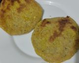 Foto del paso 4 de la receta: Arepa🫓rellena🥯de berenjena🍆tatemada, cebolla🧅caramelizada y pollo🍗🥙🥗