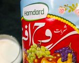 A picture of step 1 of Roohafza Milkshake.