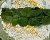 A picture of step 1 of Cajun turkey pinwheels.