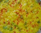 A picture of step 7 of Makai dhokla.